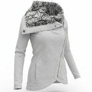 Lululemon Method Wrap Jacket Heathered Ghost Nesting Size 4 RARE! Discontinued!